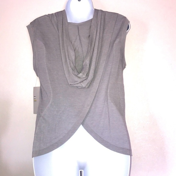 Z By Zella Crossback Sleeveless Hoodie Grey Small - Picture 4 of 7